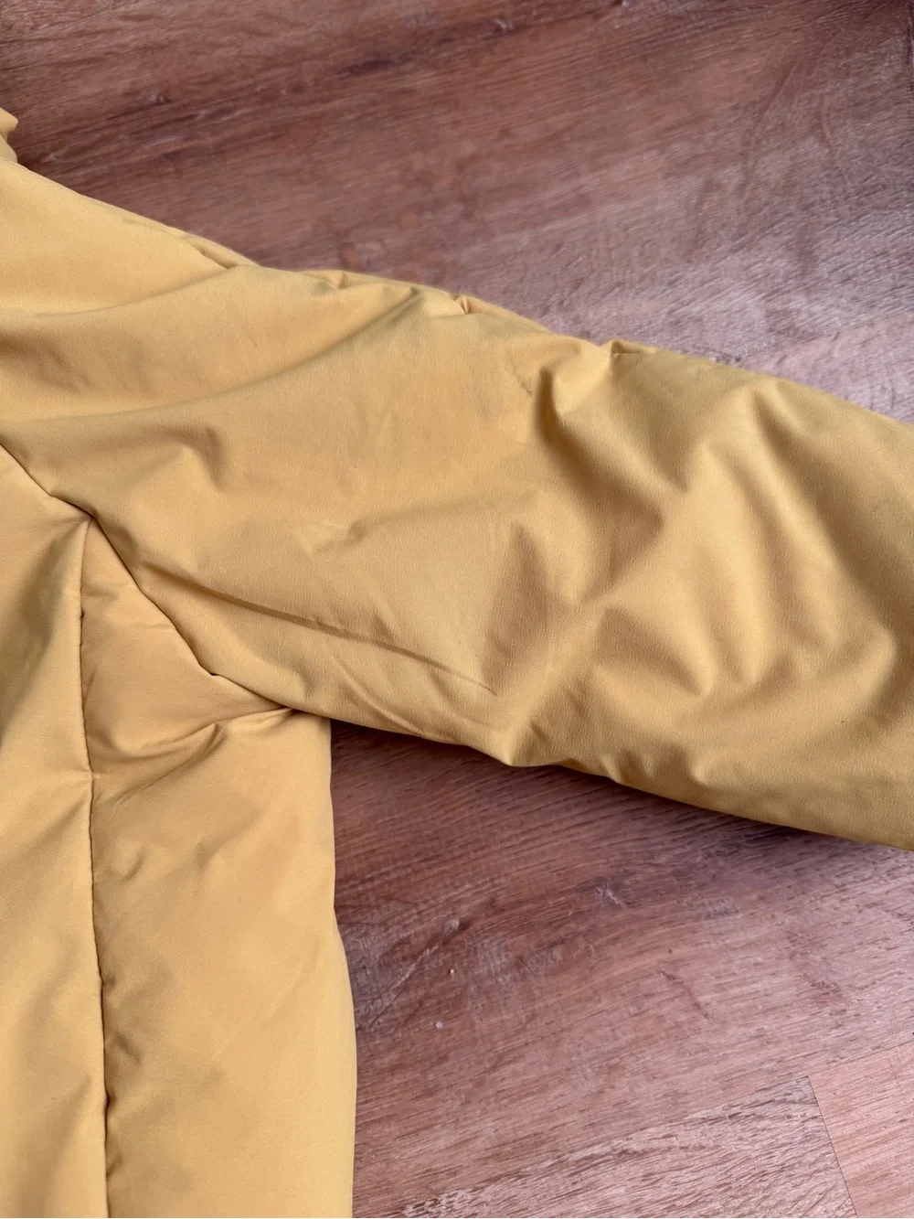 Zara Kids Hooded Puffer Jacket - Mustard Yellow